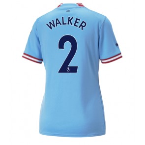 Manchester City Kyle Walker #2 kläder Kvinnor 2022-23 Hemmatröja Kortärmad